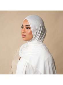 Solid Color Silk- Women's Scarf | Classic & Versatile Modal Long Wrap | 170x70cm Solid Color Head Scarf - Multicolor - View 8