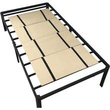 DMI Foldable Box Spring Bunkie Board For Twin Size Bed Brown Provides Strong Support And Streamlined Design With Minimal Bed Height Ideal For Space-Saving Solutions In Dorm Rooms Guest Bedrooms Or Small Apartments Assembly Required - Brown - View 1