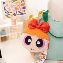 Bolso bandolera con forma de cabeza de Burbuja de las Chicas Superpoderosas - Bolso de hombro con personaje de dibujos animados lindo para niños y adolescentes, monedero mini de moda, bolso temático de anime lindo, bolso de novedad con estilo, regalo perfecto para fans, bolso ligero y portátil para uso diario - Multicolor - Ver 3