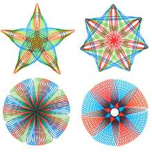 Artistic Drawing Ruler, Drafting Supplies, Art Painting Kit, Irregular Mandala Ruler, Versatile Drawing Template Set - Multicolor - View 5