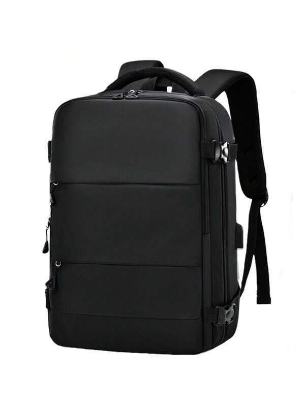 1pc High-End Laptop Backpack, Suitable For 15.6-Inch Laptops, Spacious Design, Suitable For Daily Work, Business Travel, Black/Gray/Blue