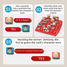 Trò chơi tiệc tùng tuyệt đỉnh cho Giáng sinh và Halloween, Tương tác với ai? Trận chiến suy luận logic với 96 lá bài, Quà tặng sinh nhật hoàn hảo cho người lớn và nhóm bạn - Đoán xem người này là ai - Xem 6