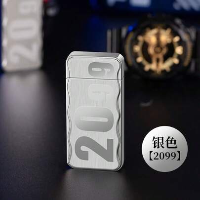 Encendedor de gas creativo de carga directa, encendedor a prueba de viento con doble baño de oro, oferta especial.