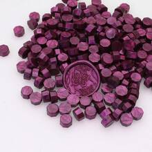 100 sztuk/worek Metalowe ośmiokątne koraliki do pieczętowania woskiem, używane do pieczętowania kopert, zaproszeń ślubnych, koralików do pieczętowania opakowań prezentowych