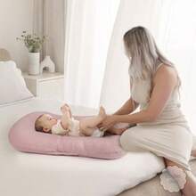 Termichy Fundas de muselina para tumbona para bebé suave y transpirable lavable a máquina y sin cierre para uso diario  color rosa y rubor para niñas - Rosaclarosolofundas - Ver 2