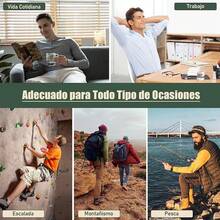 KTMOUW]Pantalones Cargo Clásicos de Sarga para Hombre,Pantalones de Trabajo de Algodón con 6 Bolsillos,Pantalones Casuales para Hombre,Pantalones Cargo de Ajuste Relajado - Negro - Ver 8