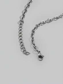 DareSee Dây chuyền thép không gỉ hình ngôi sao phong cách Gothic cổ điển tối giản, ngọt ngào và cá tính, kiểu dáng Y2K, thích hợp làm quà tặng cho nam và nữ, phù hợp cho các lễ hội âm nhạc. - màu đen - Xem 5