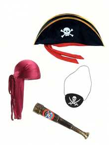 1pc Retro Pirate Hat, Triangular Pirate Hat, Suitable For Decorating Various Parties, Top Hat, Movie Costume Hat, Clown Hat, Irish Dance Costume, Etc. - Multicolor - View 17