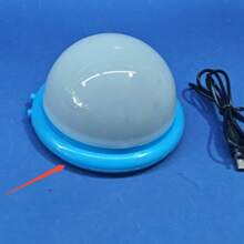 1 pieza Lámpara de proyección del cielo estrellado colorido, luz de noche con forma de OVNI con proyección de luna y galaxia, alimentada por USB, adecuada para el hogar, dormitorio, iluminación de fiesta estéreo, regalo de Navidad