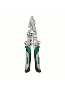 Heavy Duty Multi-Functional Folding Wire Stripper And Crimping Tool - Multifunctional Pliers With Wire Stripping, Crimping, And Bending Functions, Ergonomic Handle, Compact Folding Design, Suitable For Electricians, DIY, And Professionals, 2025 New Model