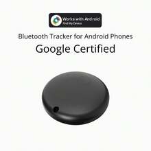 Thiết bị theo dõi ô tô, Thiết bị theo dõi mini, Hoạt động với Android Find My, Có vỏ chống nước và chống từ - Không tính phí hàng tháng - Thiết bị theo dõi GPS vô hình tốt nhất, Chống mấa Google Find Hub Finder Định vị thú cưng cho Pixel Vivo - màu đen - Xem 9