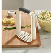 Joseph Joseph 20140 EasyMash Plastic Potato Masher Ergonomic With Nonslip Grip And Panscraping Edges Dishwasher  Onesize White For Efficient Kitchen Mashing And Cleanup In Home Cooking And Meal Preparation - trắng - Xem 2