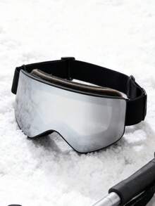 New TPU Extra Large Frame Black Edged Full Face Real Film Sakura Hollow Ski Goggles, Thick Double-Layer Sponge Skin-Friendly Breathable Anti-Fog Lens, Unisex Ski, Mountaineering, Snow Motorcycle, Off-Road Protective Goggles - Multicolor - View 14