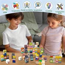 300 PCS Magnetic Blocks - Magnet Toys For Kids, Magnetic Building Blocks Cubes, Stacking Magnets, School STEM Toys Birthday Gifts For Boys And Girls Age 3+ Years Old