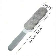 1pc Reusable Double-Sided Pet Hair Remover Brush, Manual Static Cling Hair Brush For Cat Hair, Clothes, Sofa, Furniture, Bedding, Carpet Cleaning, Durable Polypropylene Material, No Power Required - Multicolor - View 5
