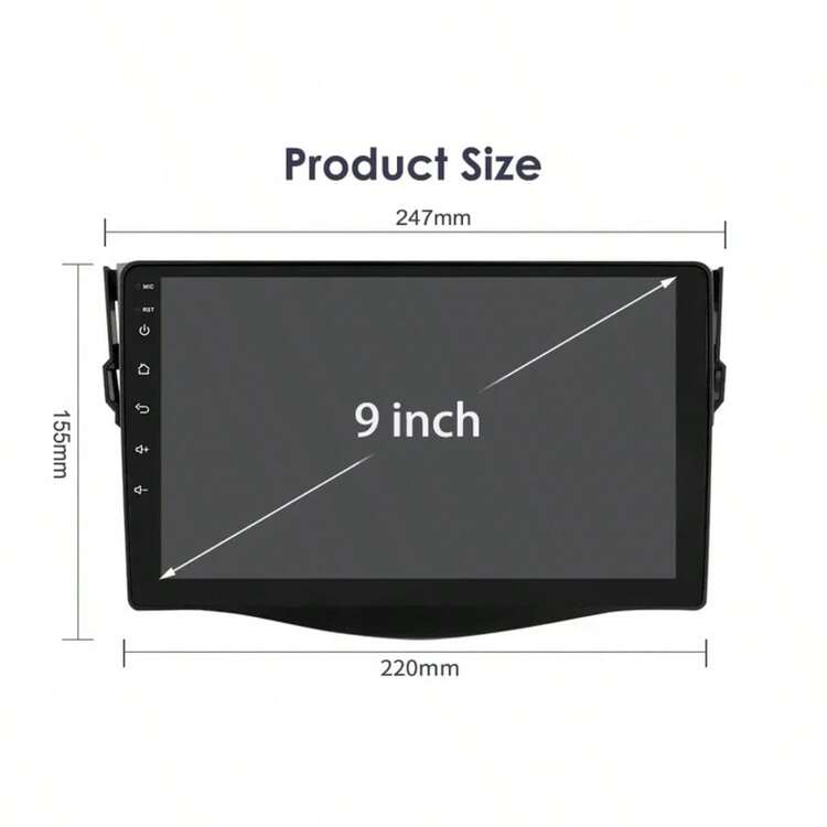 9"7862 Android Auto Car Radio GPS Stereo For RAV4 Rav 4 2006-2012 Multimedia Player 4G 8Core Carradio Carplay HeadUnit - P2 CP AHD6 AI - View 11