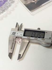 新款透明浅色四叶草水晶珠，适用于DIY，可拆卸配件，可用于制作耳环、发夹、手工串珠头饰 - 彩色 - 查看 5