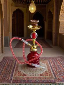 Portable Hookah Set (Includes Bowl, Hose, Charcoal Tray, Tongs), Premium Single-Hose Hookah, High-End Glass Hookah With Acrylic Stem & Metal Hose, No Electricity Needed, Back To School, Valentine's Day, Father's Day Gift, Suitable For Bars, Clubs, KTVs, Home & Restaurants, Easy To Carry - one-size - View 8