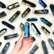 Elegant Green Fluorite Quartz Crystal Tower With Rheinstone Details, Natural Stone Obelisk Decor For Home & Office