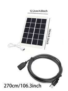 Solar Charger, Portable Solar Power Bank For Outdoor Fishing Camping Mobile Phone Charging