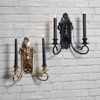 1pc Vintage Wall-Mount Candle Holder For Christmas Thanksgiving Wedding Banquet Party Restaurant Cafe Decorations Home Decor