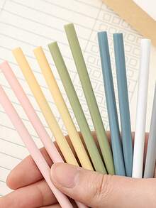 50pcs Bullet Tip Refill Ink Cartridges For Mori Andi Pastel Color Ballpoint Pens, 0.5mm Black Ink