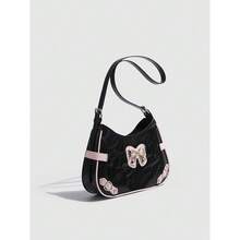 Niche Y2K butterfly contrasting color locomotive underarm bag women's 2025 new American sweet and cool hot girl shoulder oblique span bag
