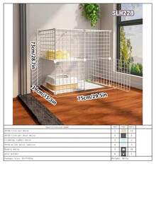 Easy Install Indoor Cat Cage, Small Cat House, Pet Cage For Small Pets - Multicolor - View 18
