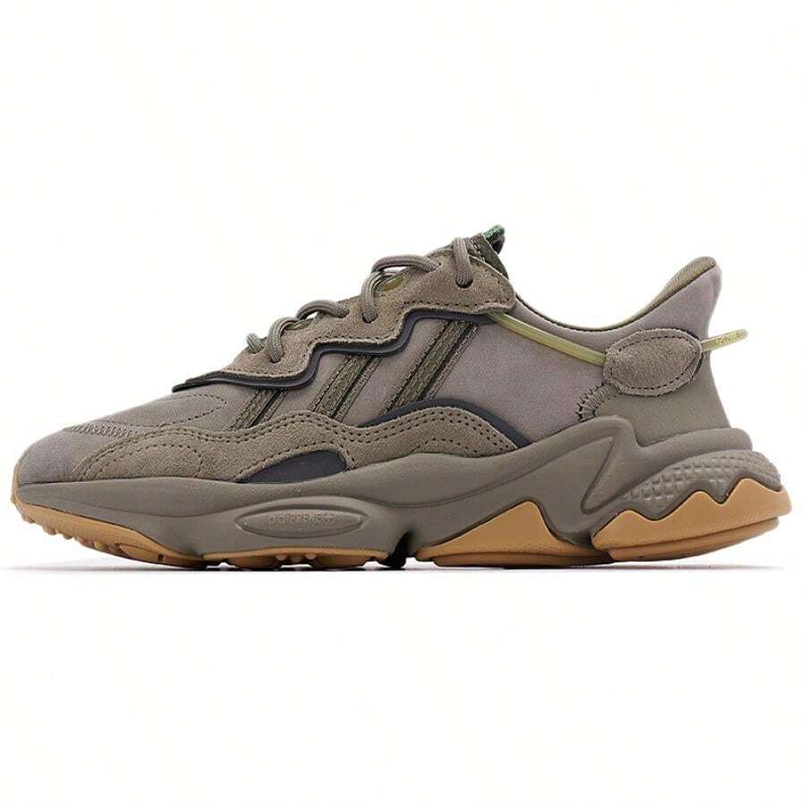 Adidas Casual Shoes, Neutral Chunky Sneakers, OZWEEGO Minimalist Wrap Around Sports Shoes, For Daily Commute And Travel, Low-Top EE6461 - Night Sky Cargo Green/Night Metallic Gray - View 1