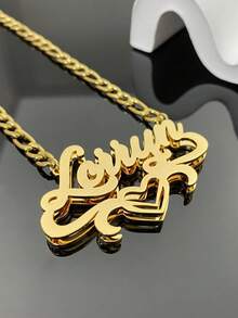 Juego de joyas de acero inoxidable personalizado de 5 cm, que incluye collar, pulsera, aretes, adecuado para diferentes ocasiones, serie de regalos talla grande vendidos con caja de regalo - Estilo 4 - Ver 5