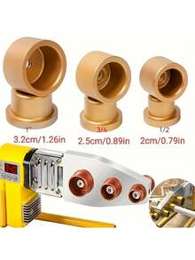PPR Pipe Fusion Fitting Tool, With Ergonomic Handle And Removable Protective Cover - Heavy-Duty Aluminum Alloy Structure, Compatible With 1/2", 3/4", 1" PVC-Type PPR Pipes, Suitable For Pipe Installation - Multicolor - View 4