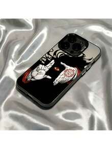Fast EU Shipping (DE & ES)   Anime Gesture Graffiti Phone Case 16 15 14 13 12 11 Pro Max X XR XS Max 8 7 Plus Protective Matte Back Cover - màu đen - Xem 6