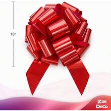 - Big Car Bow - Shiny Red, 18 Inch 46cm - Car Bow Birthday, Wedding Reception, Surprise Party - Large Wrapping Huge Present