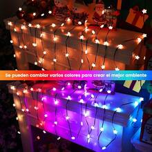 Luces LED Inteligentes, RGBIC Luces para Cuarto Programable con App Hello Fairy y Control Remoto, Regulables Sincronizadas con Música, Guirnalda de Luces para Exterior, Navidad (20M 200LED) - Pentagrama de 10 m y 66 LED - Ver 10