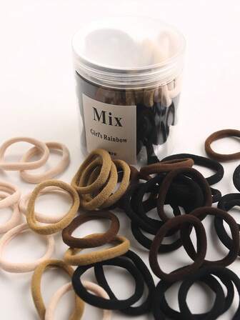 20/50 piezas Lazos de pelo elásticos de alta calidad para mujeres, Scrunchies básicos, Sujetadores de cola de caballo, Bandas de goma para el cabello, Accesorios para el cabello