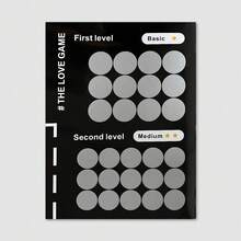 Black Scratch Card Couple Poster, Valentine's Day Gift