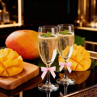 12/6 件缎面黑色蝴蝶结装饰，粉色扭纹领结，适用于礼品包装、派对礼品、婚礼装饰