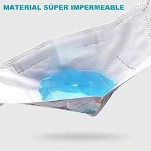 Cubrebocas Infantil KN95 con Diseño de Unicornio, Protección y Comodidad para Pequeños, 10 piezas - Azul Unicornio - Ver 5