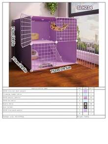 Easy Install Indoor Cat Cage, Small Cat House, Pet Cage For Small Pets - Multicolor - View 23
