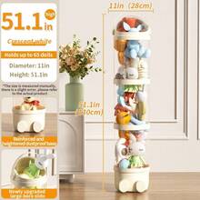 Puppen Aufbewahrungseimer, elegante Geschenkbox, transparente süße Aufbewahrungsbox, Spielzeug Puppen Aufbewahrungsbox, staubdichter Aufbewahrungseimer, Wäschekorb