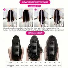Black Short Body Wave Lace Front Wigs Glueless Natural Wave Synthetic Heat Resistant Fiber Hair Wig With Baby Hair 26 Inch - Natural & Black - View 9