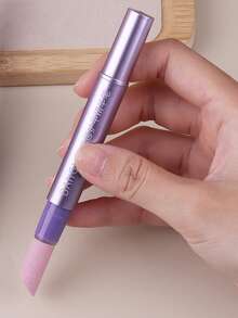 旋转式+按压式指甲护理精华笔，去角质保湿修护三合一指甲油笔，去角质指甲锉笔，带刮擦和抛光功能，专业DIY美甲沙龙使用 - 彩色 - 查看 6