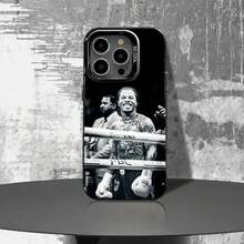 Funda de Teléfono G-Gervonta Boxer D-Davis para 17,16,15,14,13,12,11,Pro,Max,Plus,E Negra Mate a Prueba de Golpes - z1 - Ver 5