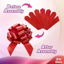 - Big Car Bow - Shiny Red, 18 Inch 46cm - Car Bow Birthday, Wedding Reception, Surprise Party - Large Wrapping Huge Present