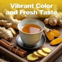 [Rich Taste Guaranteed] Turmeric Cinnamon Ginger Tea Herbal Tea 30 Bags, 5g Per Bag, Ensuring A Rich And Mellow Tea. A Healthy Formula With No Additives Or Caffeine. Perfect For Afternoon Tea Or As An Easter Gift. - 彩色 - 查看 5