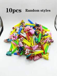 Apito de brinquedo extensível, apito de festa engraçado, item criativo de mercado de pulgas