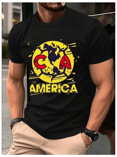 Camiseta de hombre del Club América - Perfecta para aficionados al fútbol, Gran regalo para entusiastas del deporte - Verano, Liviana, Camiseta de manga corta transpirable - S M L XL XXL xxl,sudaderas para hombre,sudaderas,sudaderas de hombre,sudadera,twilight,rick y morty,sumwon,hoodie,sudadera negra,sudaderas para hombre,sudaderas,sudaderas de hombre,sudadera,twilight,rick y morty,sumwon,hoodie,sudadera negra,twilight,sudaderas para compartir en pareja,sumwon.