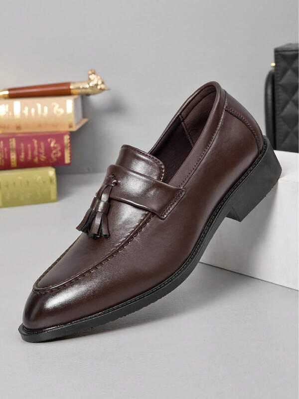 أحذية رجالية أحذية أعمال جلدية أحذية جديدة بطراز بريطاني كاجوال موكاسين خطوة واحدة موضة كاجوال أحذية جلدية أعمال أحذية زفاف رجالية