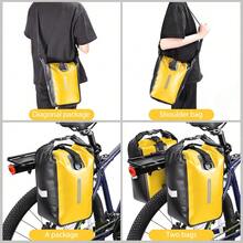 NEWBOLER 10L 1pc Large Capacity Bicycle Side Bag PVC Waterproof Cycling Bag Gravel And MTB Bike Rear Seat Rack Bag Cycling Accessories