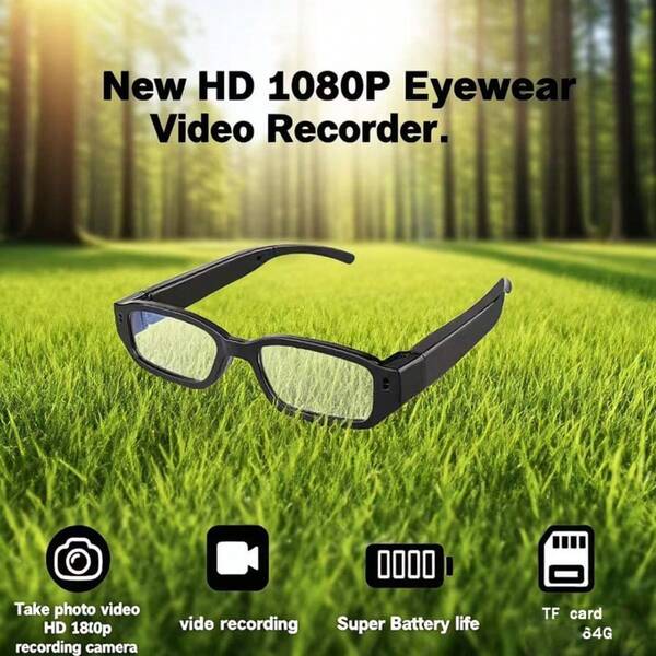 Las nuevas gafas con cámara de alta definición 1080P están diseñadas específicamente para las dimensiones faciales tanto de hombres como de mujeres. Estas gafas con cámara incorporada cuentan con un puerto de carga USB y ofrecen 64GB de almacenamiento, adaptándose a diversas formas de rostro y contornos de mejillas. Son cómodas de llevar y fáciles de transportar.